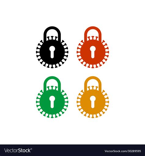 Coronavirus Lockdown Symbol Pandemic Royalty Free Vector