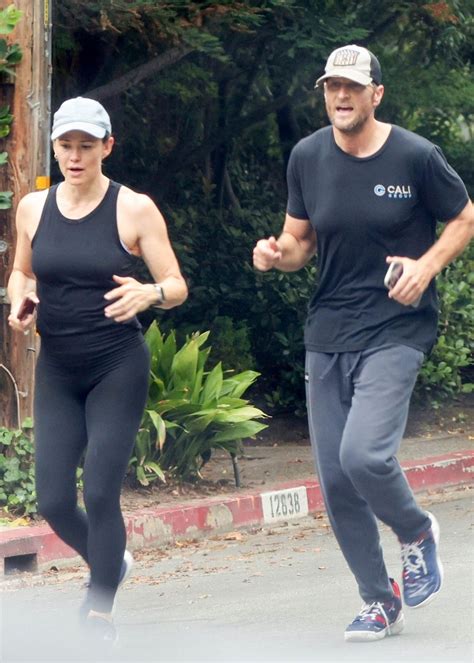 Jennifer Garner And John Miller Out Jogging In Brentwood