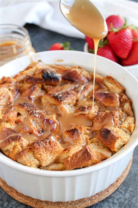 Brioche Bread Pudding With Salted Caramel Sauce Katiebird Bakes