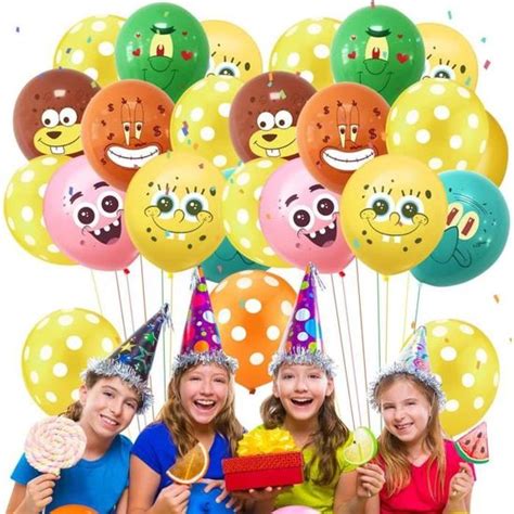 Enfants Ballon Anniversaire 50Pcs Confettis Ballons Avec Des Rubans 12