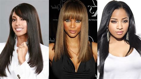 Straight Hair Styles For Black Women