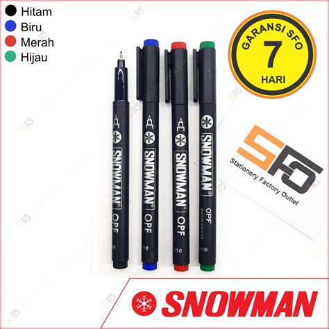 Jual Spidol OPF Snowman Permanent Marker Shopee Indonesia