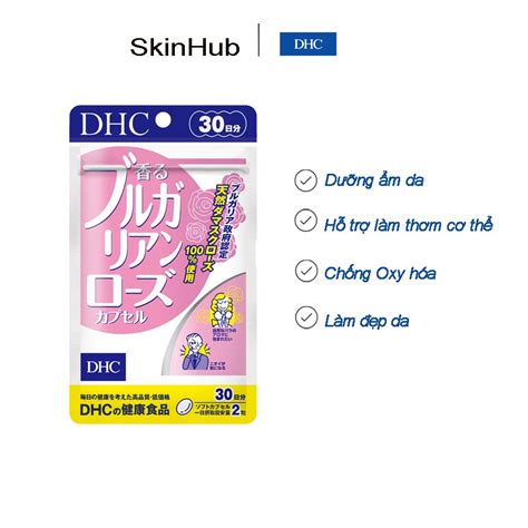 Viên uống thơm người hoa hồng DHC Bulgarian Rose Capsule 30 ngày