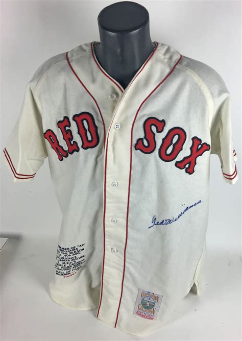 Lot Detail Ted Williams Signed Limited Edition Mitchell Ness Boston