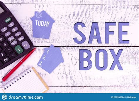 Conceptual Caption Safe Box Business Idea A Small Structure Where You Can Keep Important Or