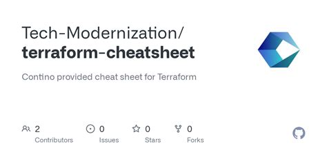 GitHub - Tech-Modernization/terraform-cheatsheet: Contino provided ...