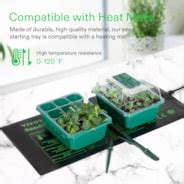 Seedling Combo W X Heat Mat And Pack Seed Starter Trays