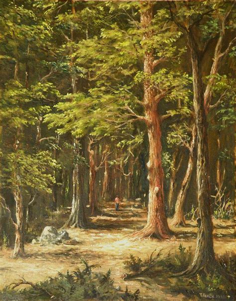 Into The Forest Painting By Thomas Kearon Fine Art America