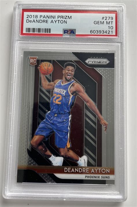 Panini Prizm Deandre Ayton Psa Gem Mint Rookie Rc Ebay