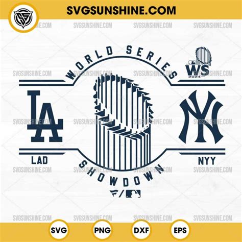 Los Angeles Dodgers Vs New York Yankees World Series Svg