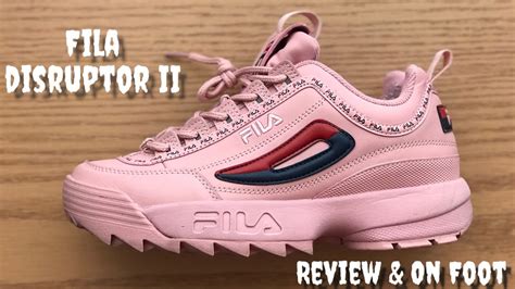 Fila Disruptor Ii Pink Review On Feet Youtube