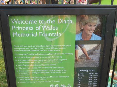 London 2012: Diana Princess of Wales Memorial Walk