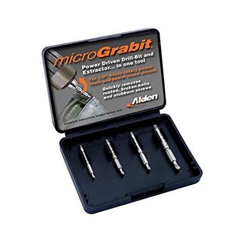 Alden Grabit Micro Drill Out Broken Bolt Extractor Set 4507P Kit 97