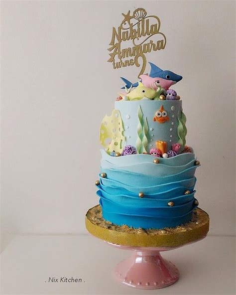 Baby Shark Pink Fong Cake Decorated Cake By Nikita Cakesdecor