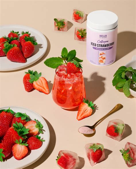 Collagen Iced Strawberry Bella All Natural