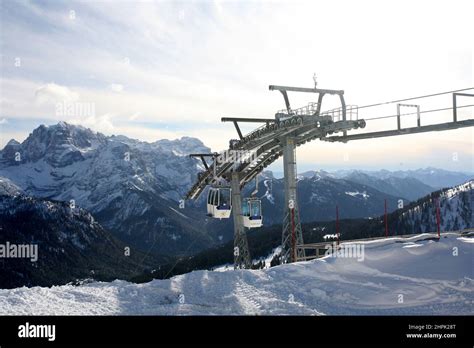 Pradalago Cable Way Madonna Di Campiglio Trentino Alto Adige Italy