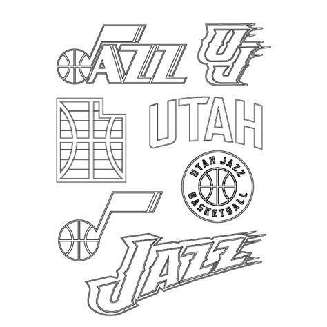 Coloring Pagesactivities Utah Jazz Youth