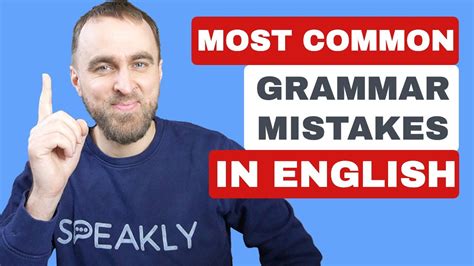 Most Common Grammar Mistakes English Learners Make Youtube