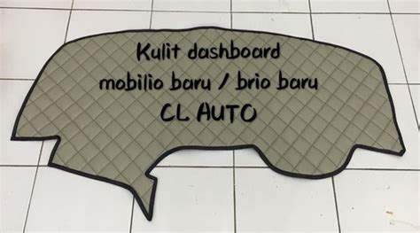 Jual Kulit Dashboard MOBILIO Baru 2018 2019 Warna Khaki List Hitam