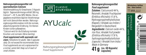 Classic Ayurveda Ayucalc G Shop Apotheke