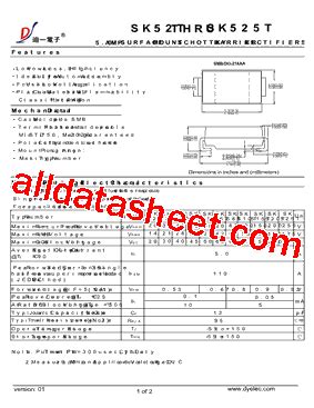 SK525T Datasheet PDF DIYI Electronic Technology Co Ltd