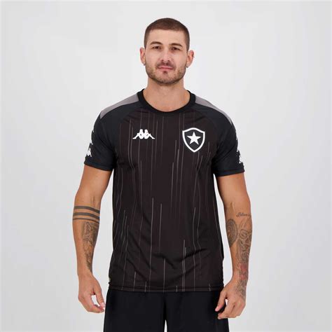 Camisa Kappa Botafogo Treino Preta Futfanatics