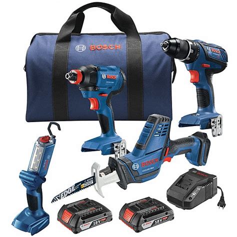 18 V Volt, 4 Tools, Cordless Combination Kit - 462T06|GXL18V-496B22 ...