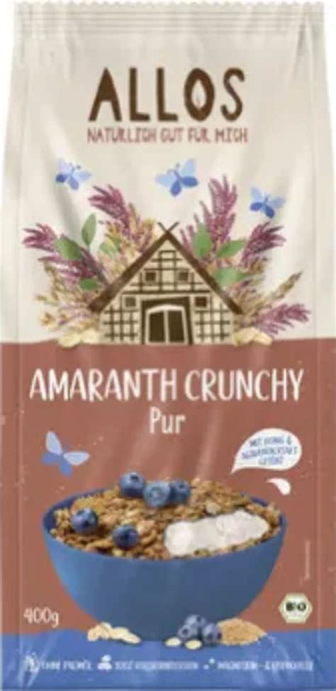 Allos Bio Amaranth Crunchy Pur 400 G Piccantino Onlineshop Deutschland