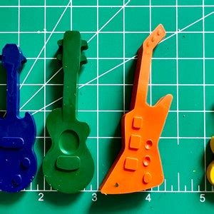 Guitar Party Favor Bags For Birthday Partys Guitar Crayons Musical