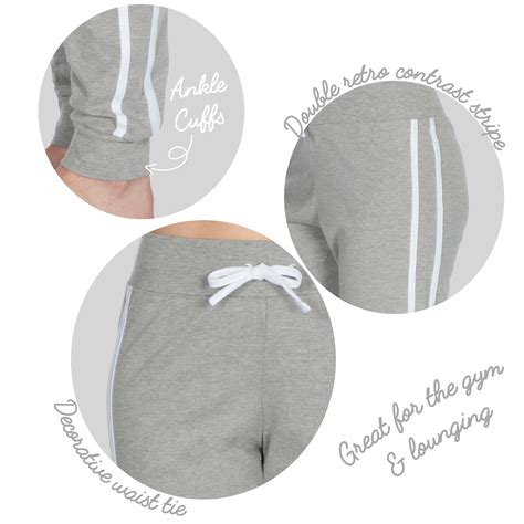 Ladies Jogpants Sweatpants Tracksuit Bottoms 100 Cotton Sports Gym