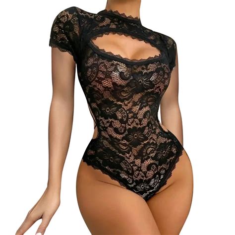 Xzhgs Lingerie Set Plus Size Women Fashion Print Mesh Lingerie Lace