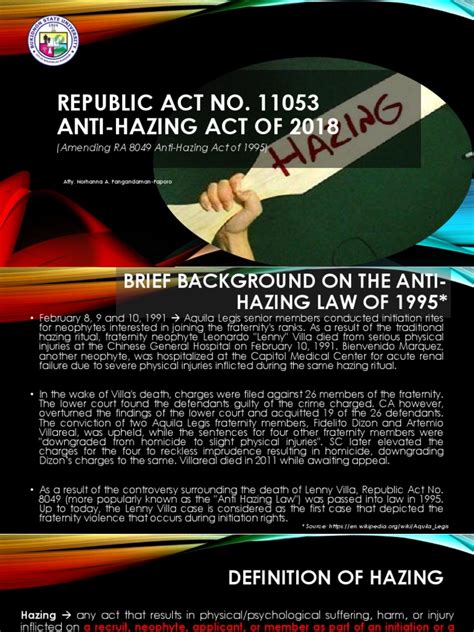 Anti Hazing Law Philippines Paporo Pdf Criminal Law Common Law