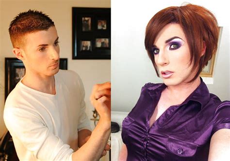 Crossdressering Before And After Male To Female Makeover Transgender Women Male To Female