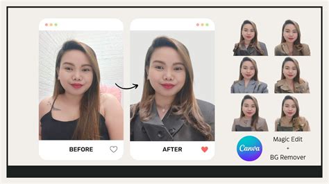 How To Edit Photo ID With Formal Attire Using CANVA Magic Edit BG