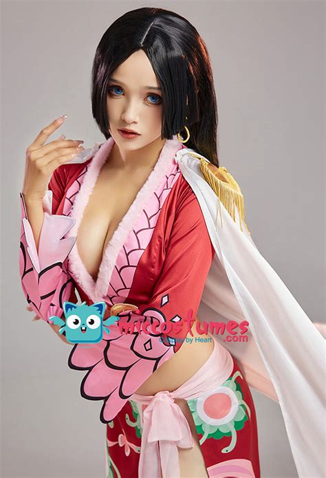 Costume De Boa Hancock One Piece Cosplay Top Cape Jupe Set Avec Boucle Doreille Set Complet