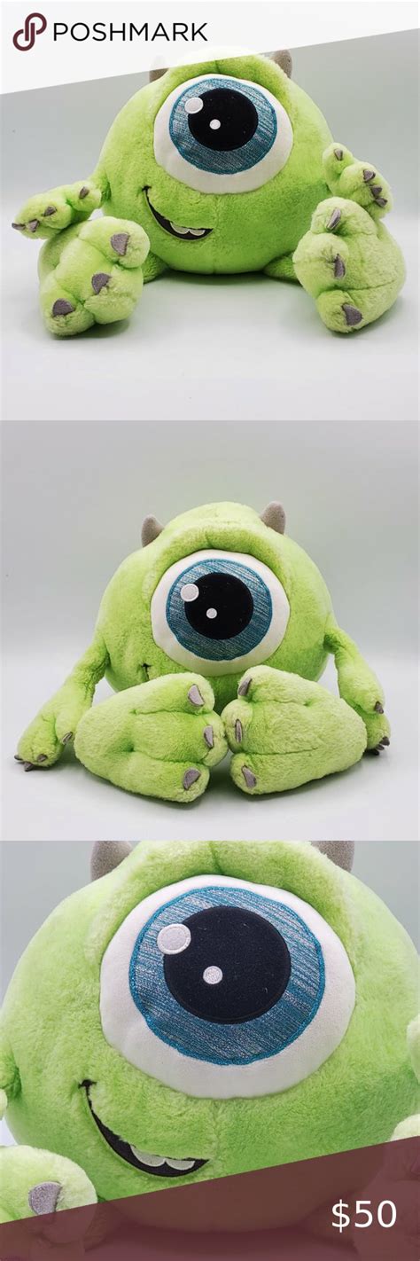 Disney Parks Exclusive Monsters Inc Mike Wazowski Big Feet 10 Plush