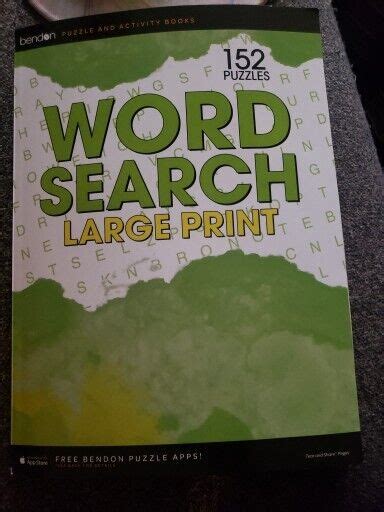 Bendon Large Print Word Search Puzzle Book 152 Puzzles New Ebay