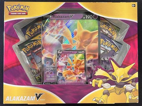 Pokemon Tcg Alakazam V Box Factory Sealed Booster Packs Sword