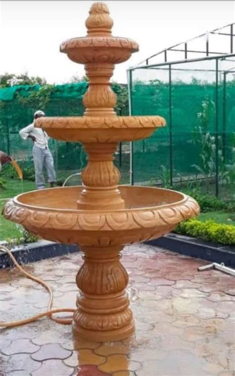 Best Yellow Teakwood Sandstone Fountain at Rs 69999 सडसटन फउटन