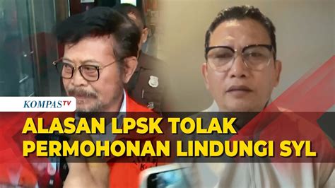 LPSK Tolak Permohonan Perlindungan SYL Tapi Lindungi 3 Pegawai Kementan