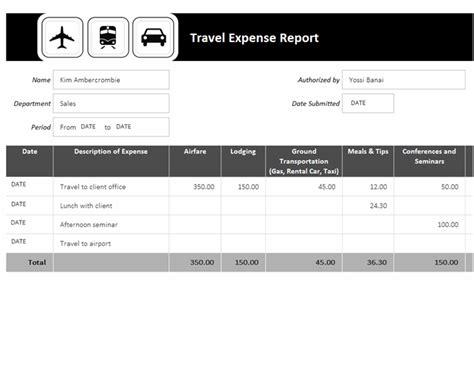 Free Travel Estimate Template Thevanitydiaries