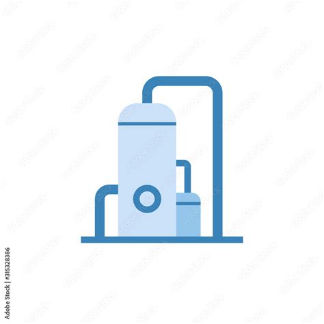 Gas Compressor Station Icon Clipart Image Isolated On White Background Stock Vector Adobe Stock