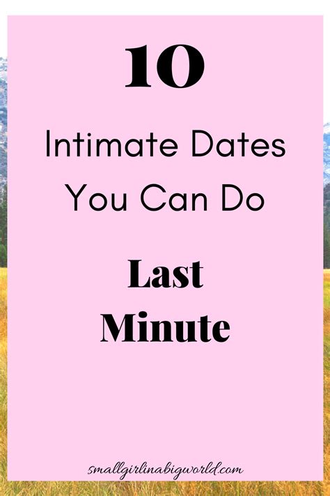 10 Last Minute Intimate Dates In 2020 Dating Anniversary Surprise