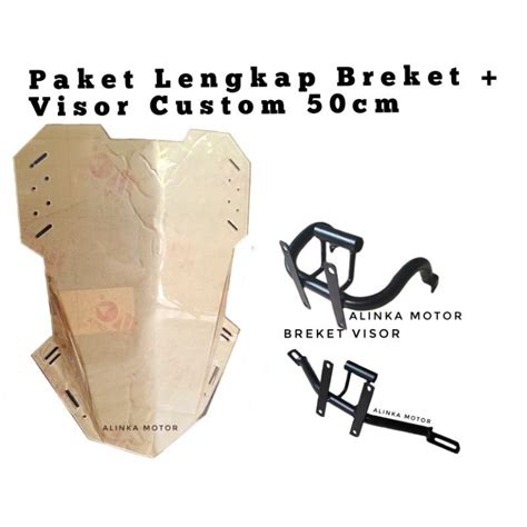 Jual PAKET Breket Visor 50cm Pulsar NS200 Honda CB150 Vixion