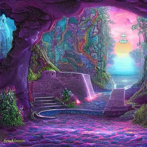 Magic Gateway To Utopia Fantasy Art By John Stephans Stable Diffusion