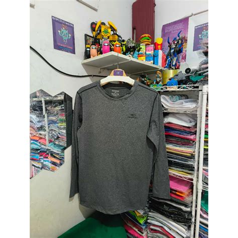 Jual Kaos Lengan Panjang Prospecs Abu Abu Tua Polos Small Logo | Shopee