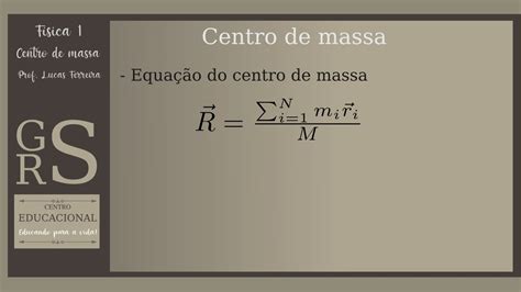 Cálculo da posição do centro de massa de um sistema de partículas YouTube