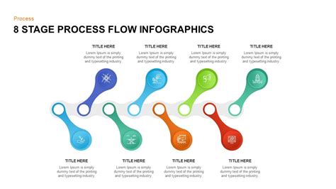 8 Stage Process Flow Infographic Template 8 Stage Process Flow