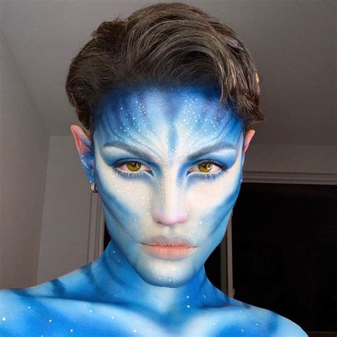 25 Makeup-Only Halloween Costumes That Are as Easy as They Are Scary | Avatar makeup, Halloween ...