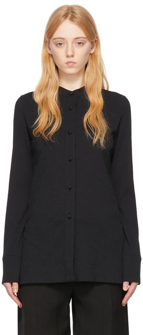 Jil Sander Black Cotton Shirt Jil Sander